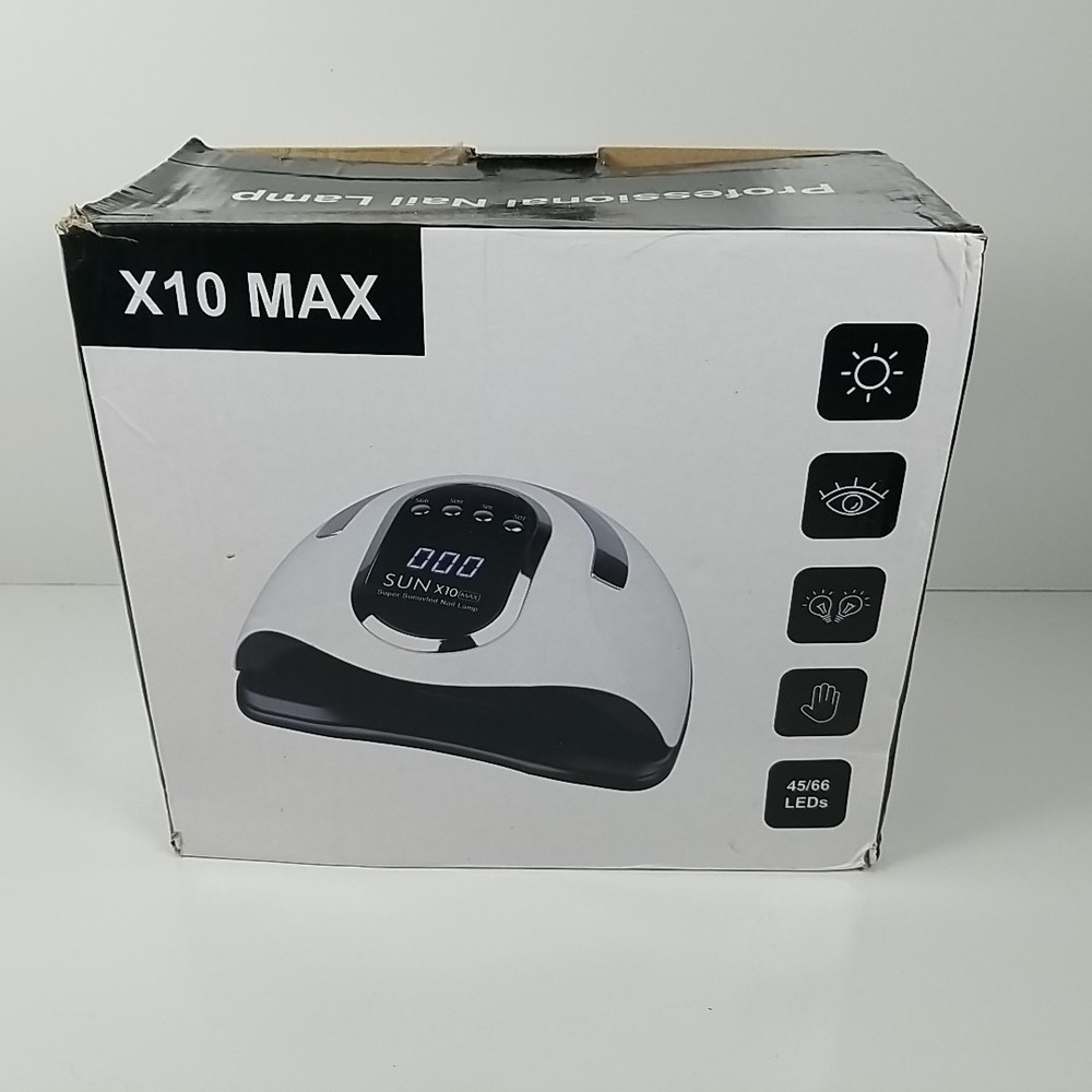 Sun X10 Max 220W UV LED Nail Lamp Dryer for Nails Gel Polish Touch Display